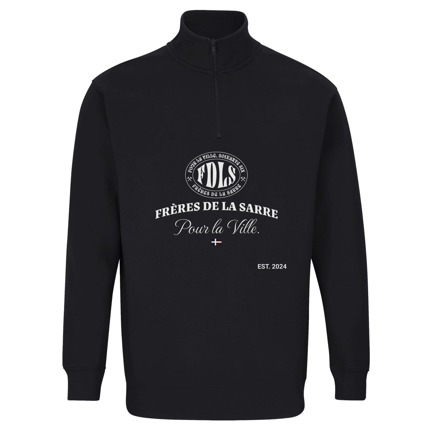FDLS Half Zip Sweater - "Pour la Ville" - FRÈRES DE LA SARREWesteXS