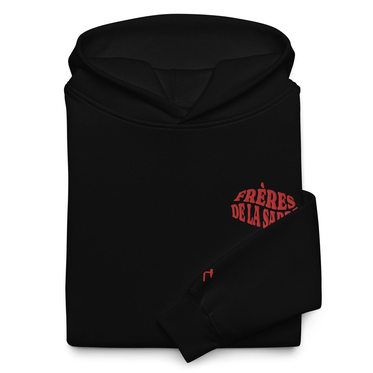 Frères de la Sarre Hoodie Pour la Ville. Ein Hoodie für Saarbrücken und Saarland Fans in schwarz