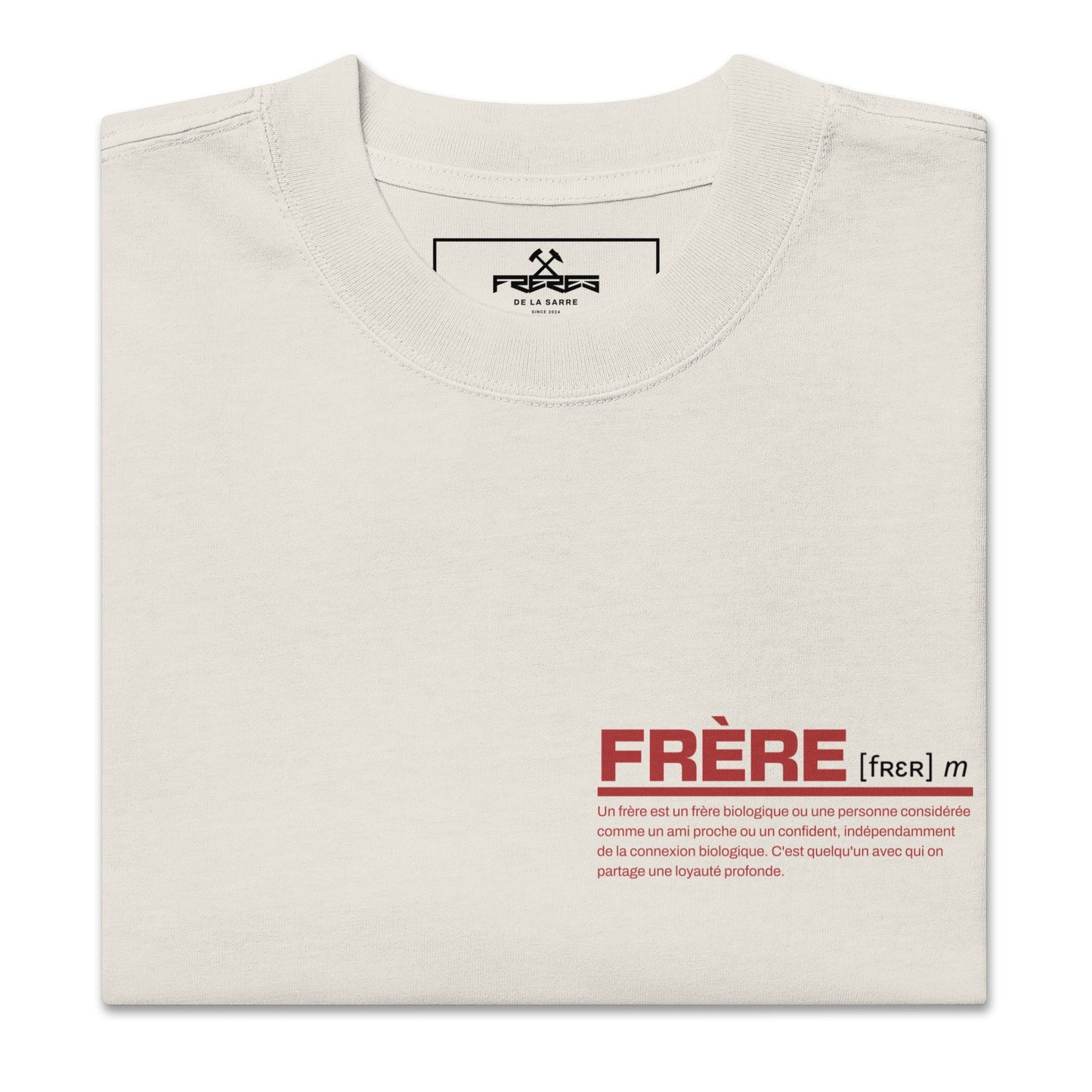 FDLS Oversized Shirt - "Frère" - FRÈRES DE LA SARRET - ShirtWeiß
