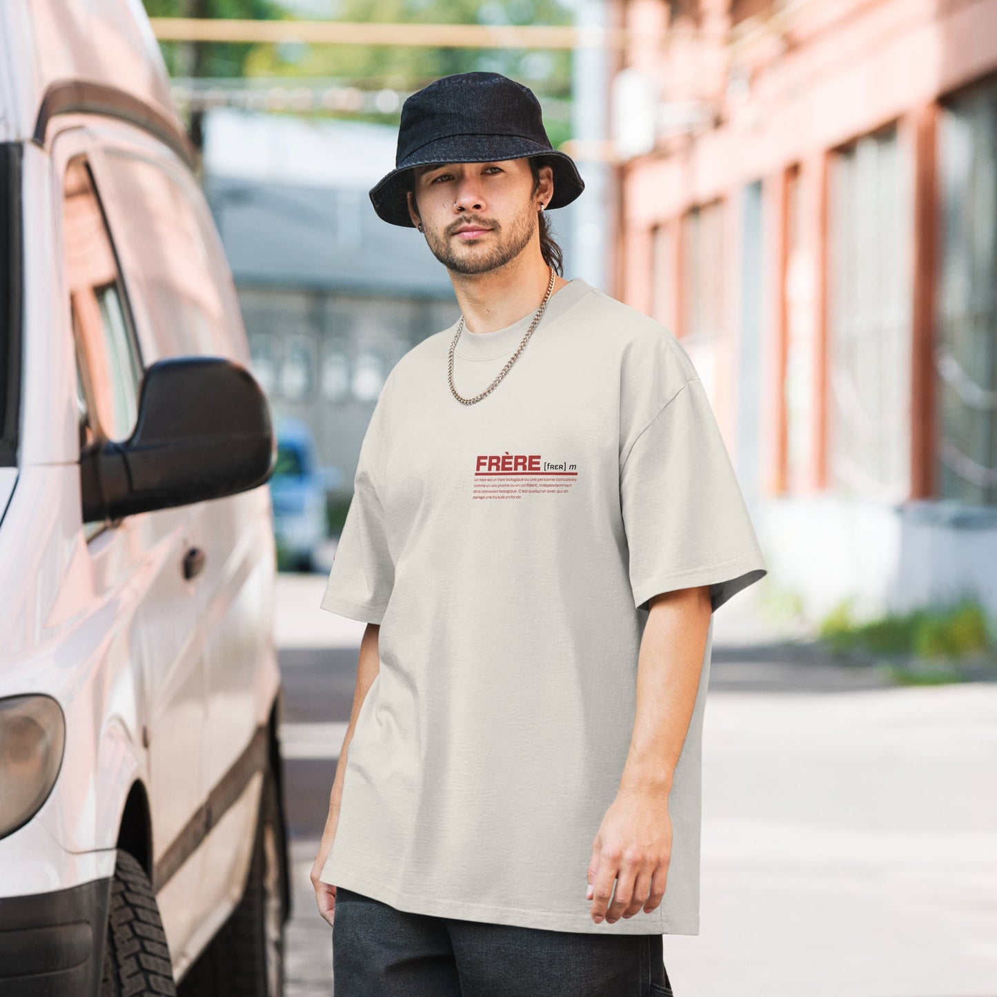 FDLS Oversized Shirt - "Frère" - FRÈRES DE LA SARRET - ShirtWeiß