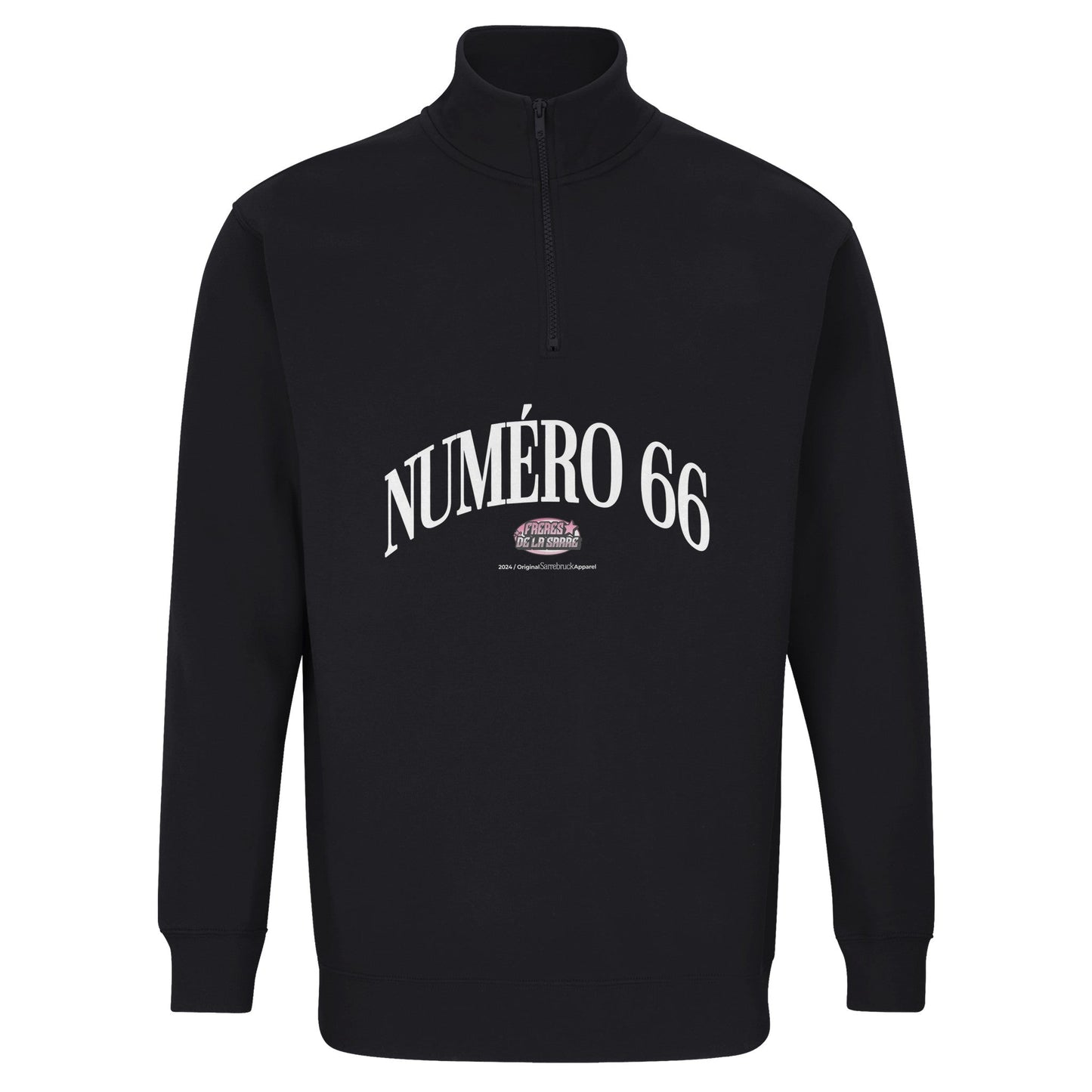 Recycled Blend Unisex 1/4 Zip Sweatshirt | SOL'S Conrad 04234 Black - FRÈRES DE LA SARREPrint Material