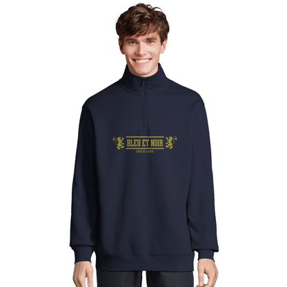 FDLS Half Zip - "Bleu et Noir" - FRÈRES DE LA SARREHalf Zip