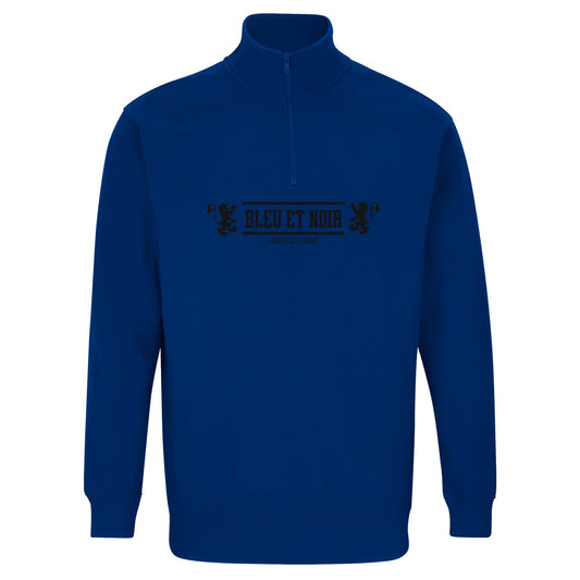 FDLS Half Zip - "Bleu et Noir" - FRÈRES DE LA SARREPrint Material