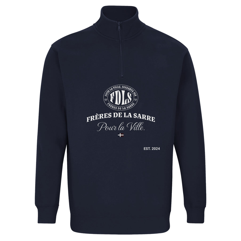 FDLS Half Zip Sweater - "Pour la Ville" - FRÈRES DE LA SARREWesteXS