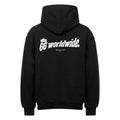 Frères de la Sarre Hoodie mit weißem 66 Backprint und der Ludwigskirche in schwarz - Back