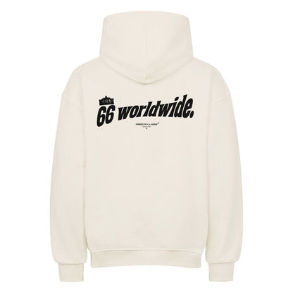FDLS Hoodie - "66 worldwide" - FRÈRES DE LA SARREHoodieNatural Raw