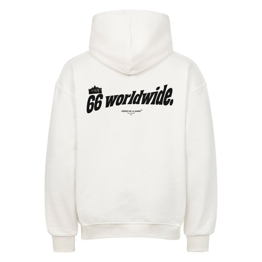 FDLS Hoodie - "66 worldwide" - FRÈRES DE LA SARREHoodieWeiß