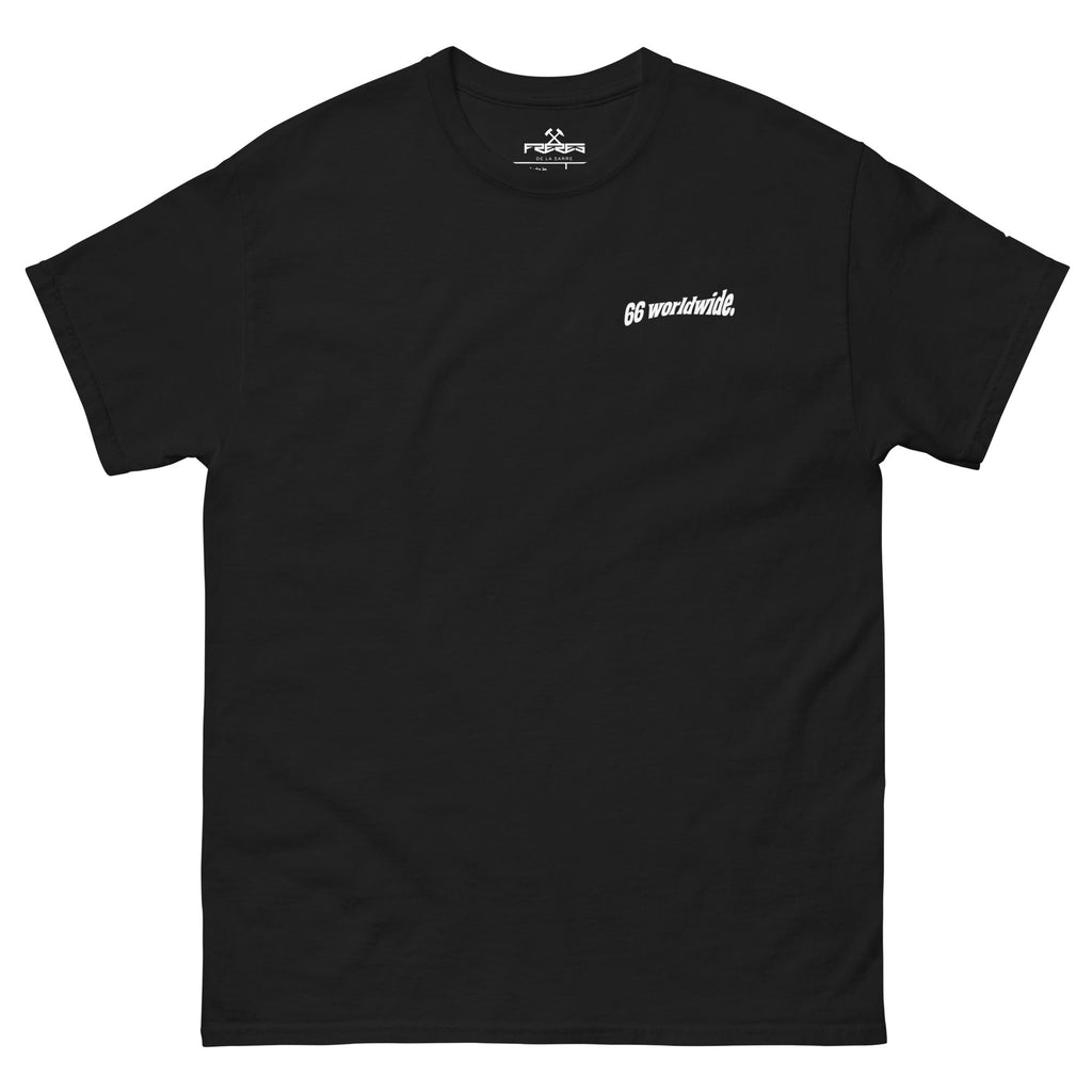 Frères de la Sarre Saarbrücken Sweater mit dem 66 worldwide Backprint und der Ludwigskirche in schwarz - Front