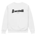 Frères de la Sarre Saarbrücken Sweater mit dem 66 worldwide Backprint und der Ludwigskirche in weiß - Back