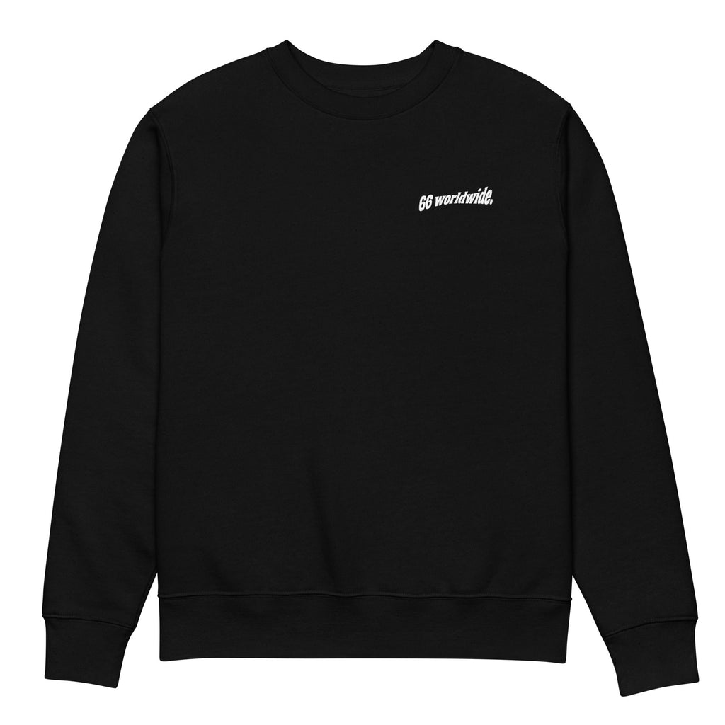 Frères de la Sarre Saarbrücken Sweater mit dem 66 worldwide Backprint und der Ludwigskirche in schwarz - Front