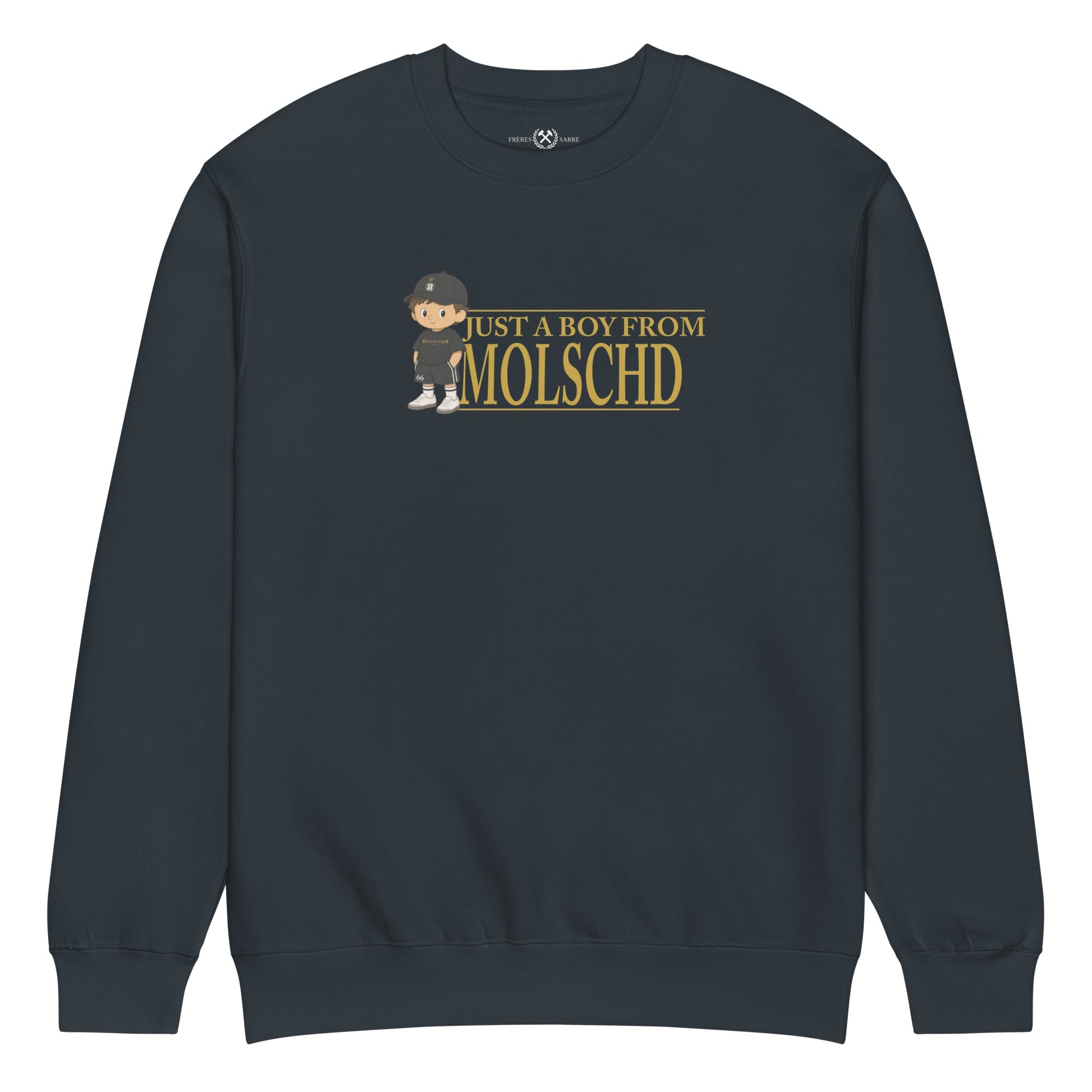 FDLS Sweater - Just a Boy from Molschd navy - FRÈRES DE LA SARRESweater