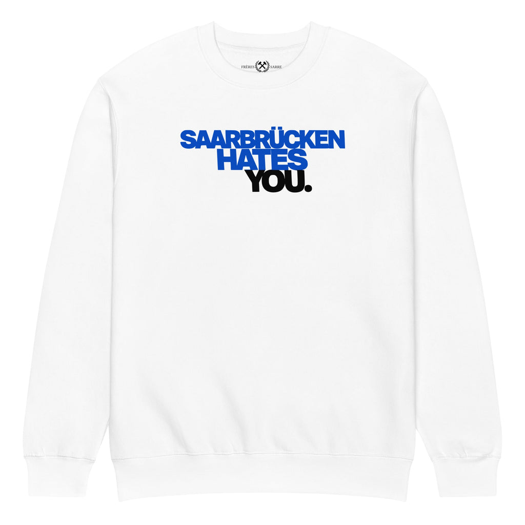 FDLS Sweater - Saarbrücken hates you - FRÈRES DE LA SARRESweater