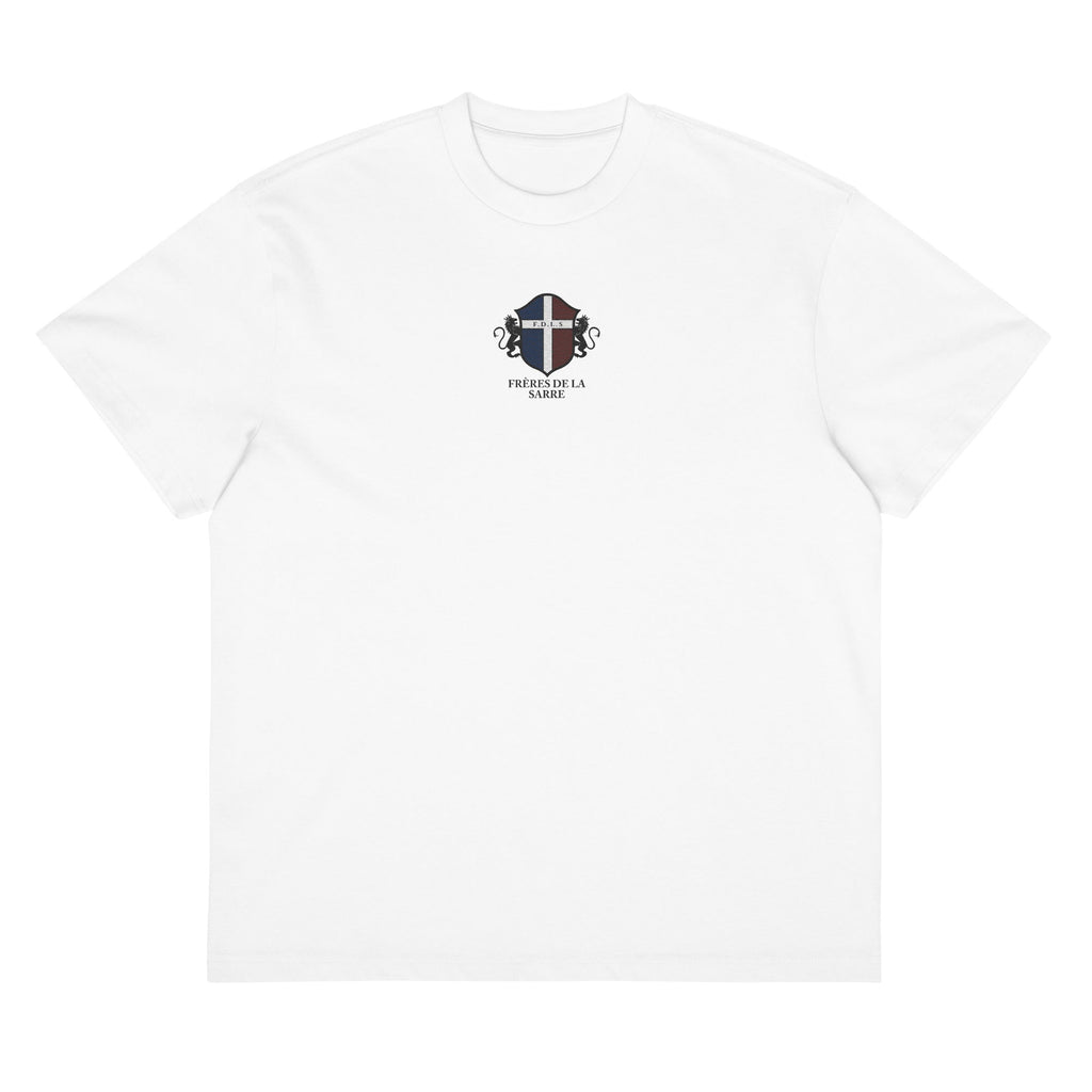 Frères de la Sarre gesticktes Shirt - seleSAAR Logo weiß - FRÈRES DE LA SARRET-Shirt