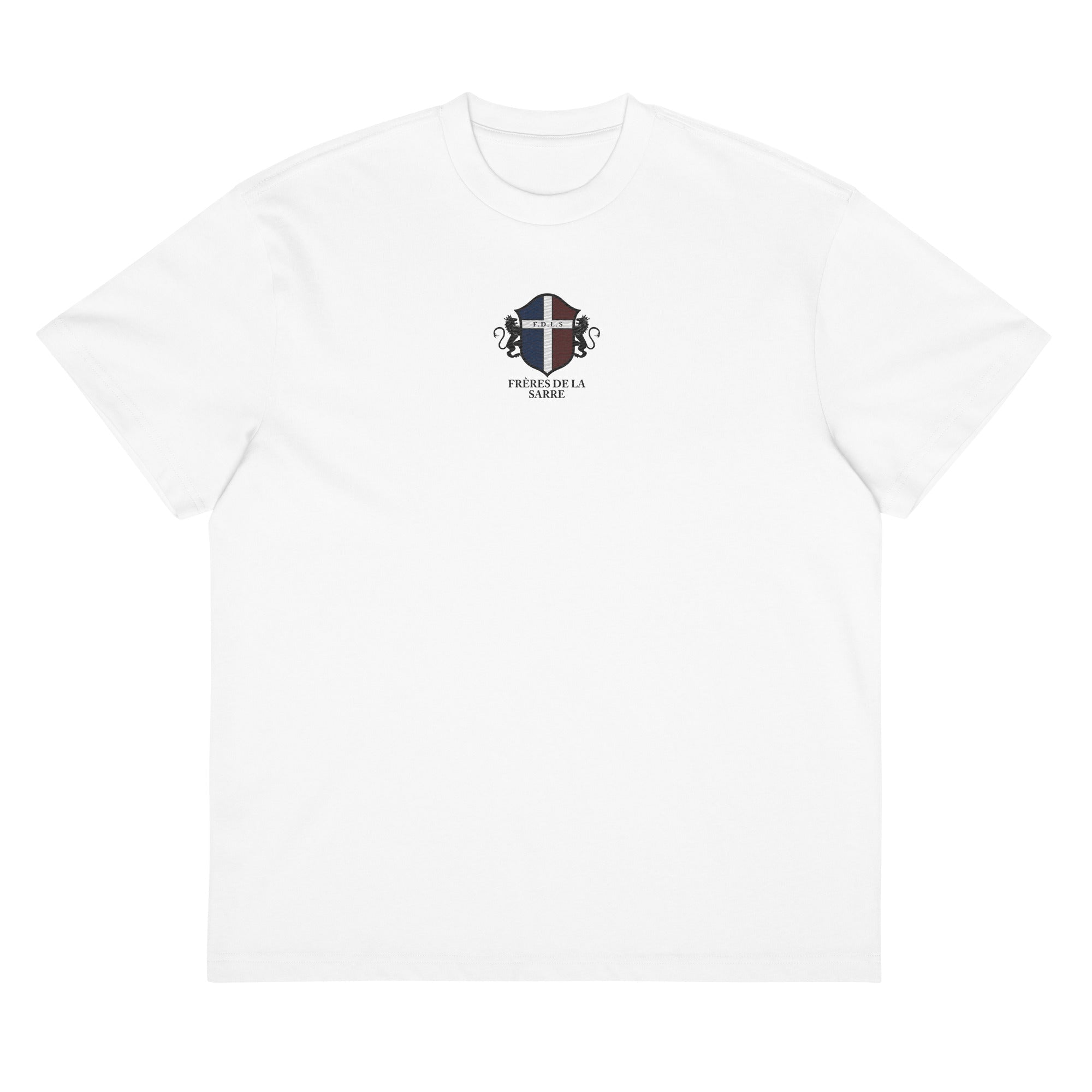Frères de la Sarre gesticktes Shirt - seleSAAR Logo weiß - FRÈRES DE LA SARRET-Shirt