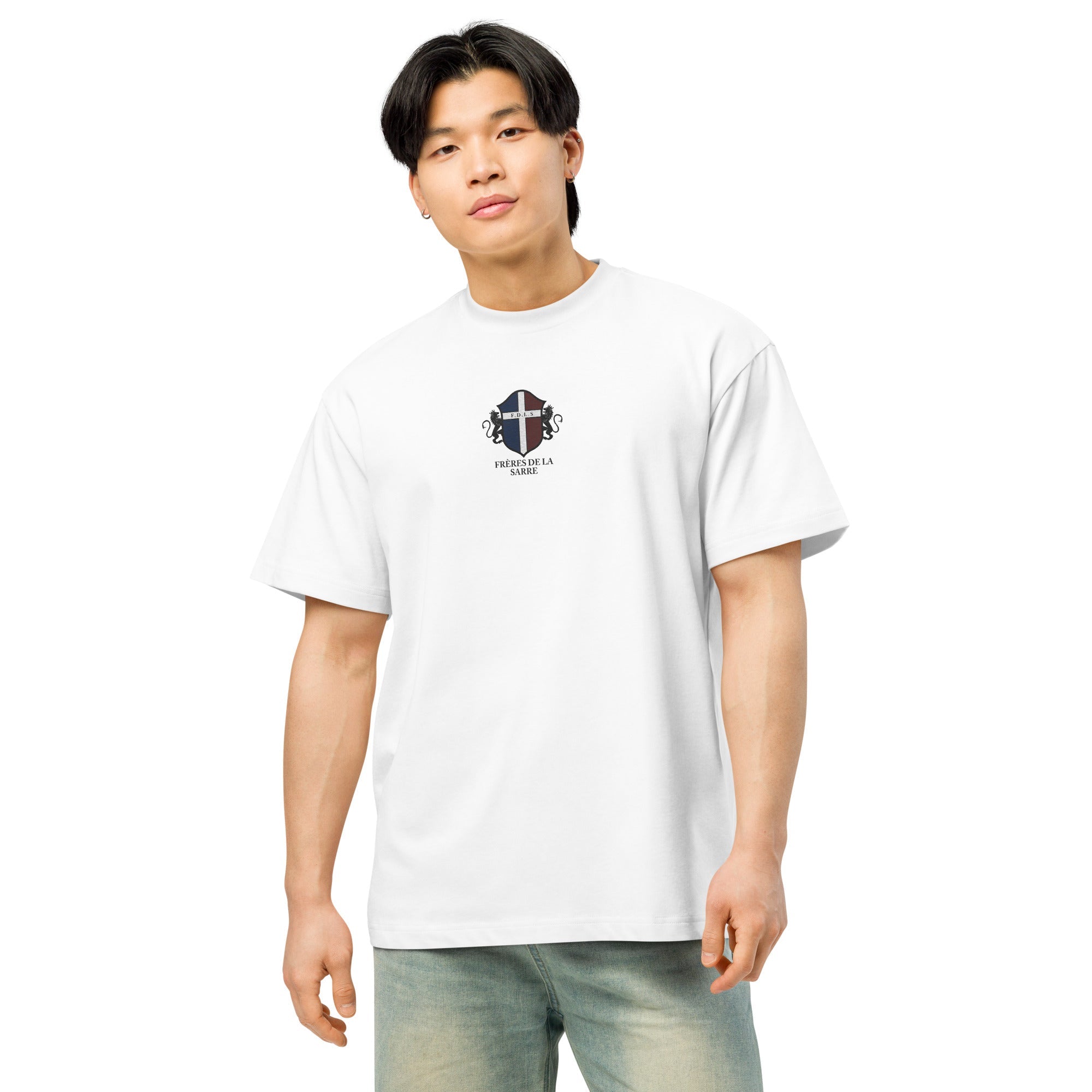 Frères de la Sarre gesticktes Shirt - seleSAAR Logo weiß - FRÈRES DE LA SARRET-Shirt