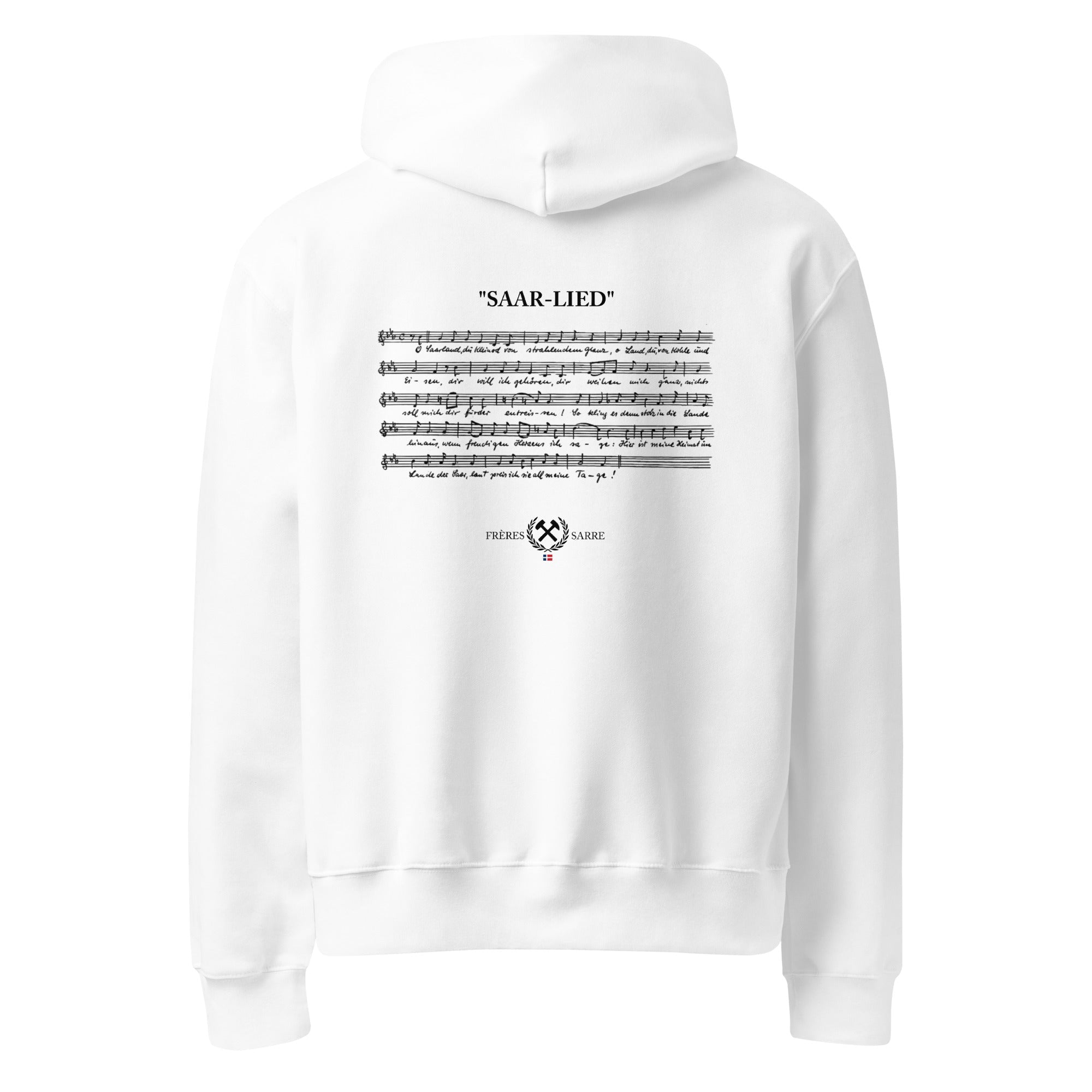 Frères de la Sarre Hoodie - Saar - Lied - FRÈRES DE LA SARREHoodieWeiß