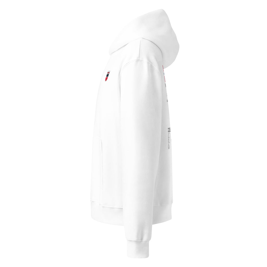 Frères de la Sarre Hoodie - Saarland vs Norwegen weiß - FRÈRES DE LA SARREHoodieWeiß