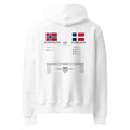 Frères de la Sarre Hoodie - Saarland vs Norwegen weiß - FRÈRES DE LA SARREHoodieWeiß