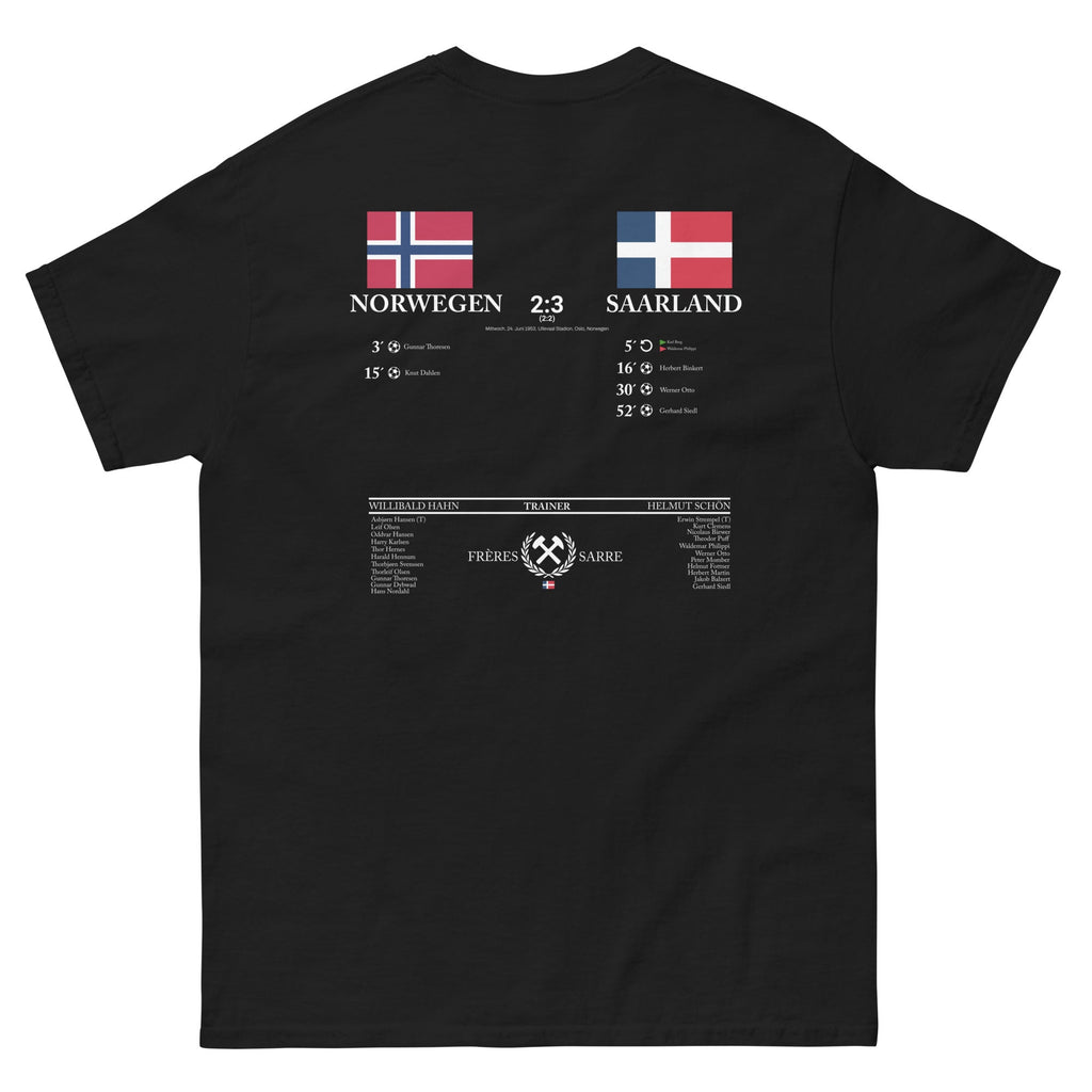 Frères de la Sarre Shirt - Norwegen vs Saarland - FRÈRES DE LA SARRES