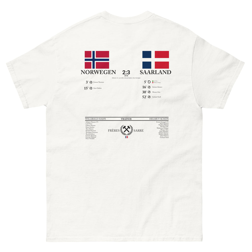 Frères de la Sarre Shirt - Norwegen vs Saarland - FRÈRES DE LA SARRET-Shirt