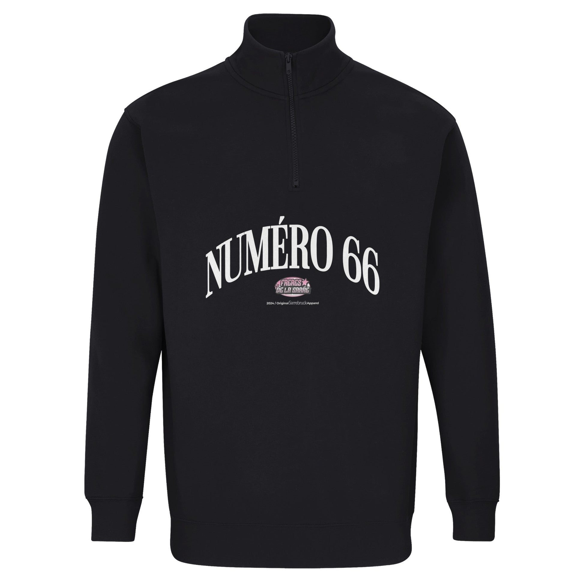 Recycled Blend Unisex 1/4 Zip Sweatshirt | SOL'S Conrad 04234 Black - FRÈRES DE LA SARREPrint Material