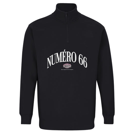 Recycled Blend Unisex 1/4 Zip Sweatshirt | SOL'S Conrad 04234 Black - FRÈRES DE LA SARREPrint Material