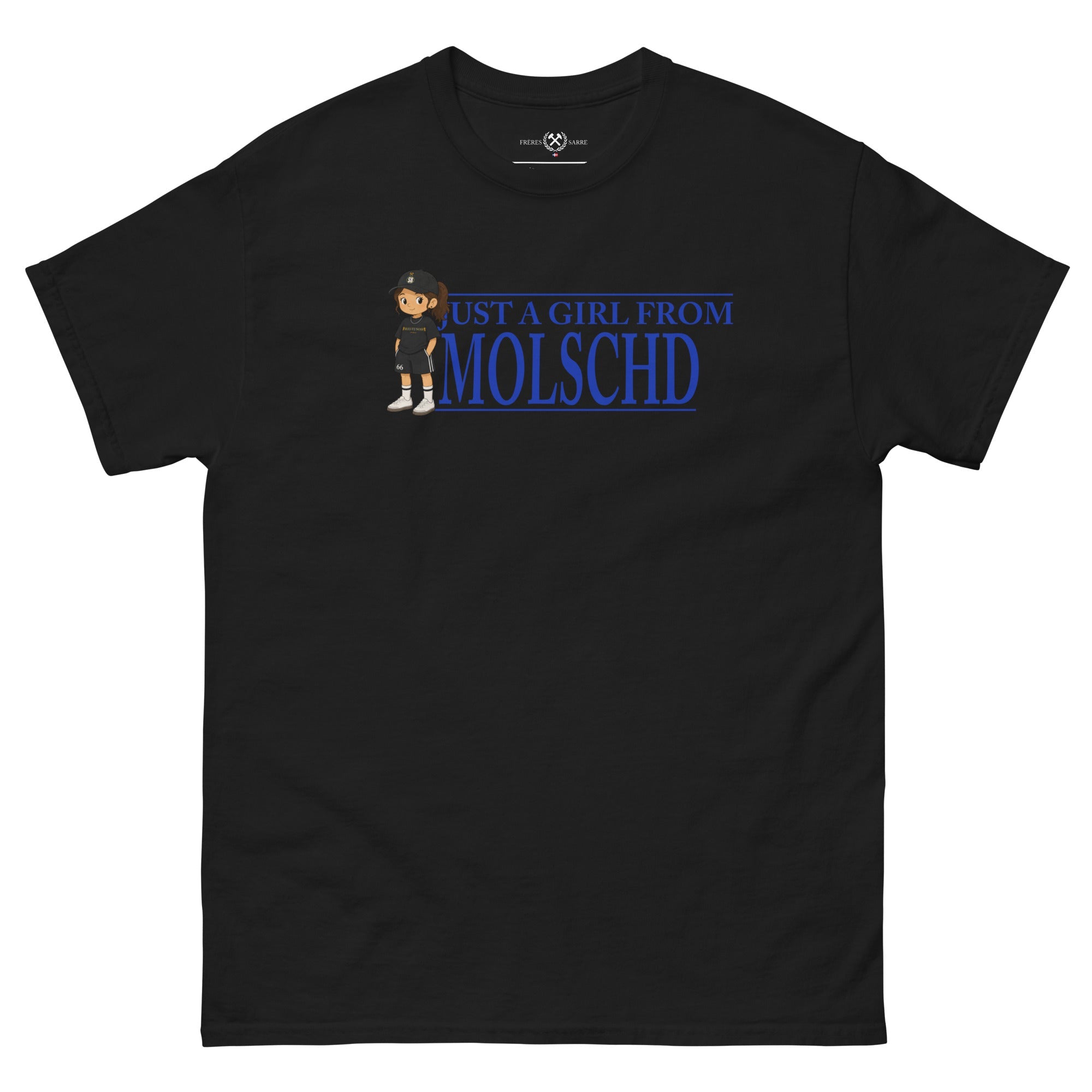 SDLS Shirt - Just a Girl from Molschd schwarz - FRÈRES DE LA SARRET-Shirt