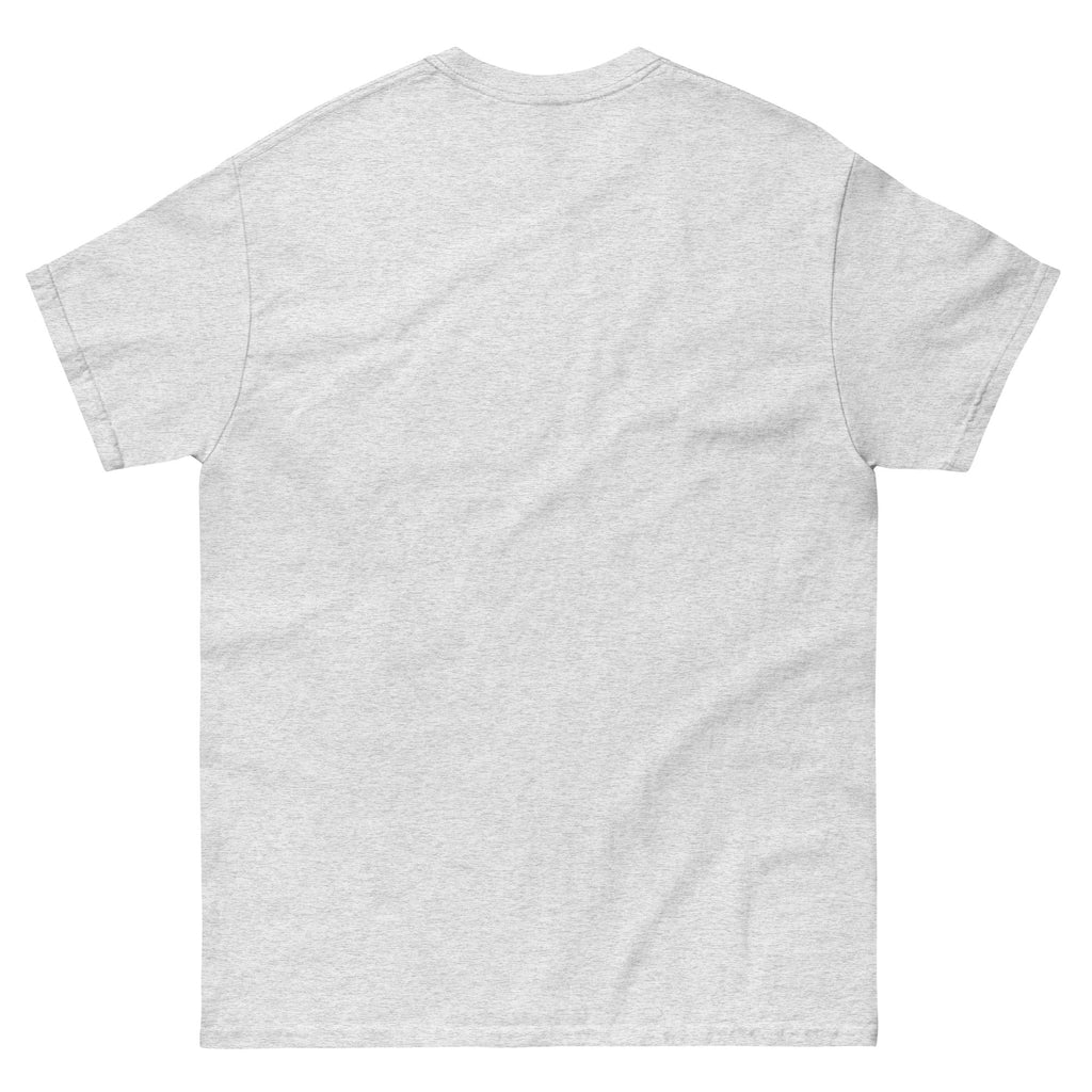 Soeurs de la Sarre T-Shirt mit dem Bergbau Logo, dem Soeurs de la Sarre Schriftzug und der alten Saarland Flagge in grau